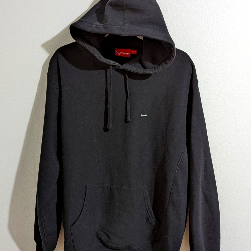 Supreme Small Box Logo Hoodie Blk (Medium)